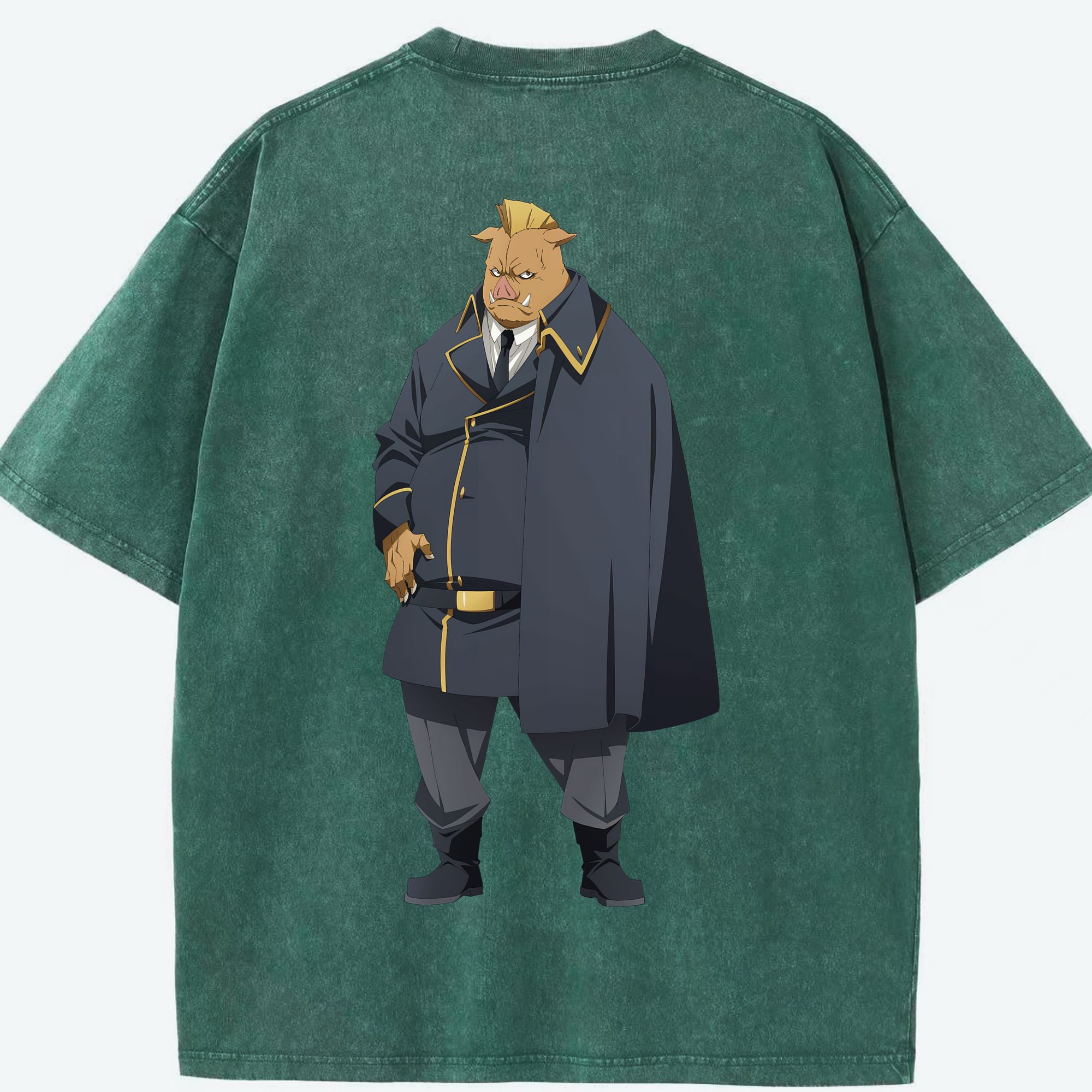 （画像用） 転スラ Regarding Reincarnated to Slime 綿100% ヴィンテージ風 半袖Tシャツ（背面プリント）